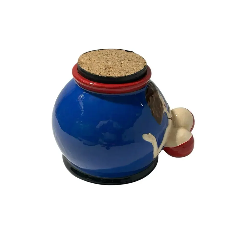 Ganz Hand Painted Ceramic Vase Sexy Woman Large 3-D Breasts READ